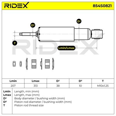 Amortyzator RIDEX 854S0821 854S0821 - foto 6