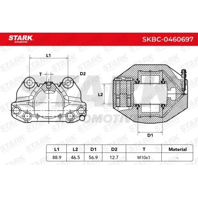 Zacisk Hamulcowy Stark SKBC-0460697 SKBC-0460697 - foto 6