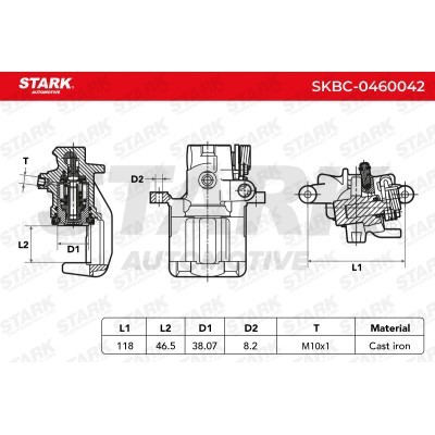 Zacisk Hamulcowy Stark SKBC-0460042 SKBC-0460042 - foto 3