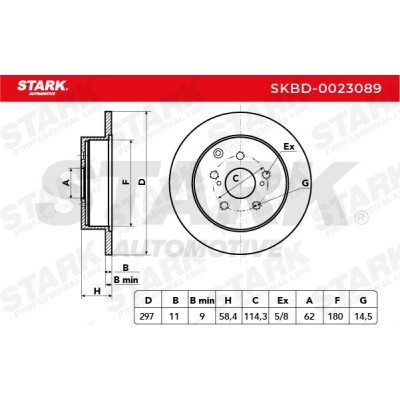 Tarcza hamulcowa Stark SKBD-0023089 SKBD-0023089 - foto 5