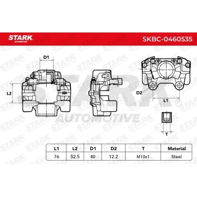 Zacisk Hamulcowy Stark SKBC-0460535 SKBC-0460535 - foto 6
