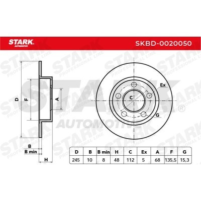 Tarcza hamulcowa Stark SKBD-0020050 SKBD-0020050 - foto 6