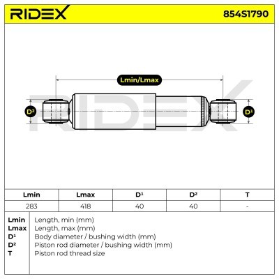 Amortyzator RIDEX 854S1790 854S1790 - foto 6