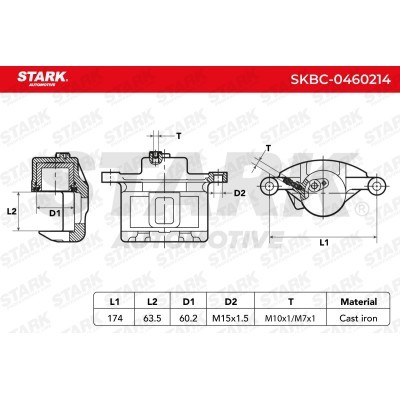 Zacisk Hamulcowy Stark SKBC-0460214 SKBC-0460214 - foto 5