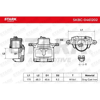 Zacisk Hamulcowy Stark SKBC-0461202 SKBC-0461202 - foto 5