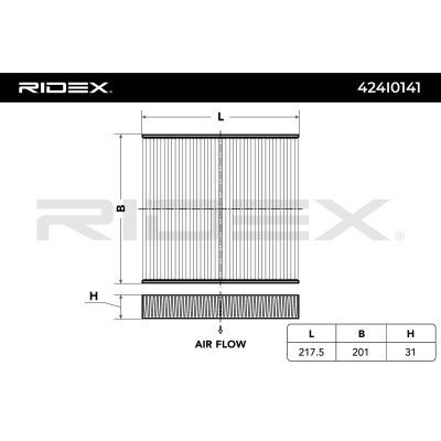 Filtr Kabinowy RIDEX 424I0141 424I0141 - foto 3