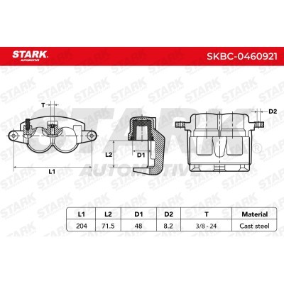 Zacisk Hamulcowy Stark SKBC-0460921 SKBC-0460921 - foto 6