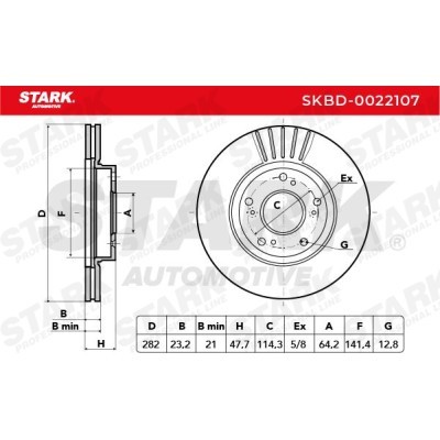 Tarcza hamulcowa Stark SKBD-0022107 SKBD-0022107 - foto 5
