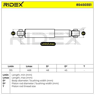 Amortyzator RIDEX 854S0351 854S0351 - foto 9