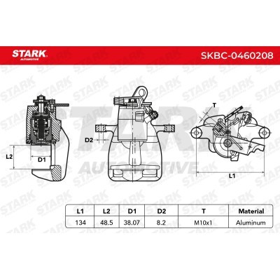 Zacisk Hamulcowy Stark SKBC-0460208 SKBC-0460208 - foto 7