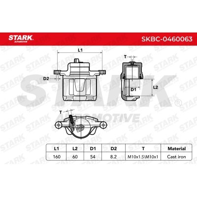Zacisk Hamulcowy Stark SKBC-0460063 SKBC-0460063 - foto 3