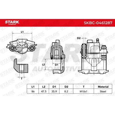 Zacisk Hamulcowy Stark SKBC-0461287 SKBC-0461287 - foto 5