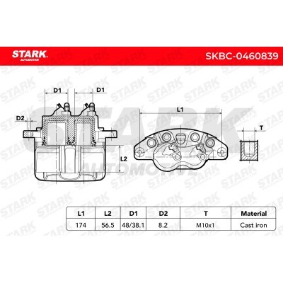 Zacisk Hamulcowy Stark SKBC-0460839 SKBC-0460839 - foto 6