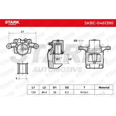Zacisk Hamulcowy Stark SKBC-0461390 SKBC-0461390 - foto 3