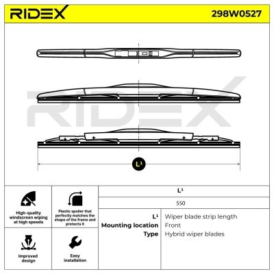 Pióro Wycieraczki RIDEX 298W0527 298W0527 - foto 7