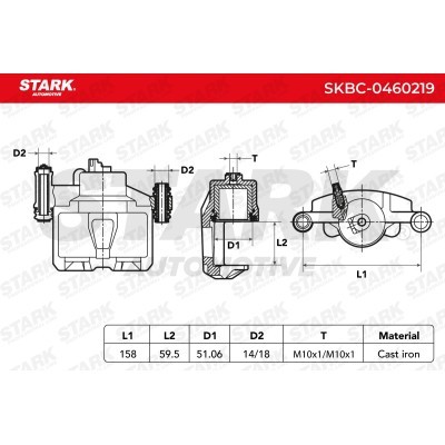 Zacisk Hamulcowy Stark SKBC-0460219 SKBC-0460219 - foto 4
