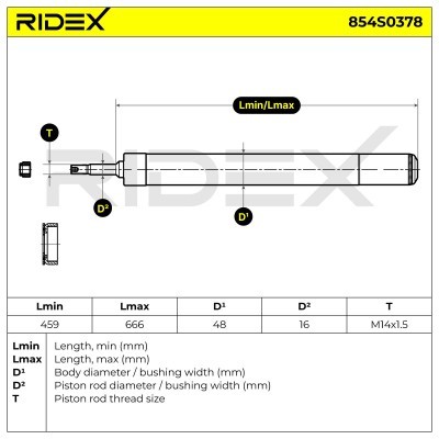 Amortyzator RIDEX 854S0378 854S0378 - foto 9