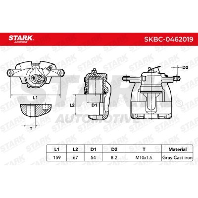 Zacisk Hamulcowy Stark SKBC-0462019 SKBC-0462019 - foto 5