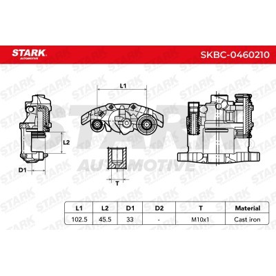 Zacisk Hamulcowy Stark SKBC-0460210 SKBC-0460210 - foto 3