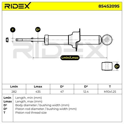 Amortyzator RIDEX 854S2095 854S2095 - foto 10