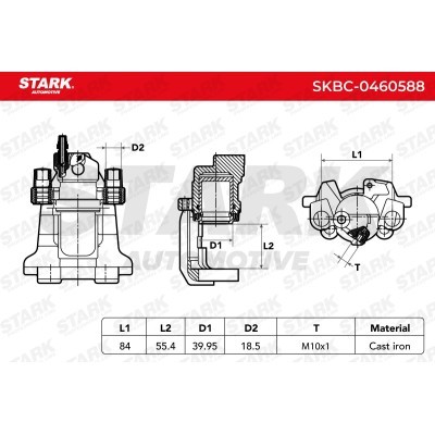 Zacisk Hamulcowy Stark SKBC-0460588 SKBC-0460588 - foto 6