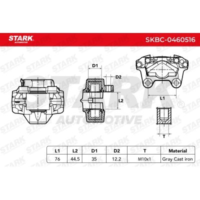 Zacisk Hamulcowy Stark SKBC-0460516 SKBC-0460516 - foto 6