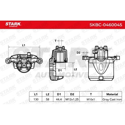 Zacisk Hamulcowy Stark SKBC-0460045 SKBC-0460045 - foto 3