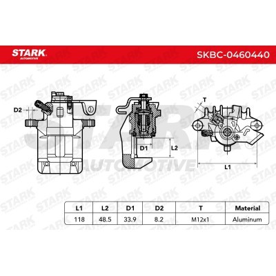Zacisk Hamulcowy Stark SKBC-0460440 SKBC-0460440 - foto 3