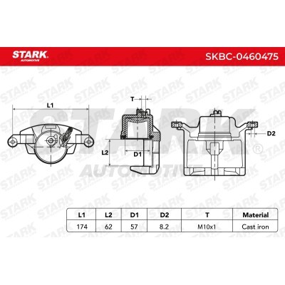 Zacisk Hamulcowy Stark SKBC-0460475 SKBC-0460475 - foto 7