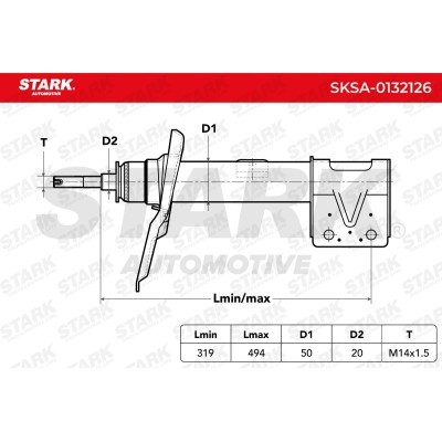 Amortyzator Stark SKSA-0132126 SKSA-0132126 - foto 3