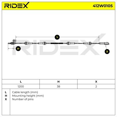 Czujnik ABS RIDEX 412W0105 412W0105 - foto 6