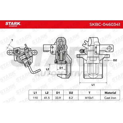 Zacisk Hamulcowy Stark SKBC-0460341 SKBC-0460341 - foto 4