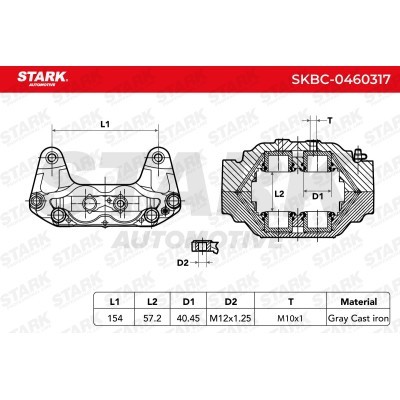Zacisk Hamulcowy Stark SKBC-0460317 SKBC-0460317 - foto 7