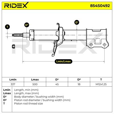 Amortyzator RIDEX 854S0492 854S0492 - foto 5