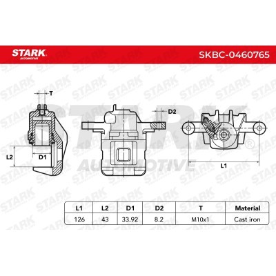 Zacisk Hamulcowy Stark SKBC-0460765 SKBC-0460765 - foto 6