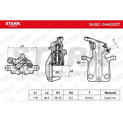Zacisk Hamulcowy Stark SKBC-0460337 SKBC-0460337 - foto 3