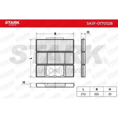 Filtr Kabinowy Stark SKIF-0170128 SKIF-0170128 - foto 6