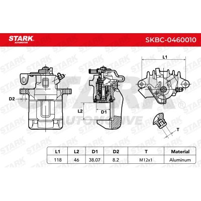 Zacisk Hamulcowy Stark SKBC-0460010 SKBC-0460010 - foto 4
