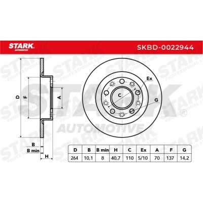 Tarcza hamulcowa Stark SKBD-0022944 SKBD-0022944 - foto 5