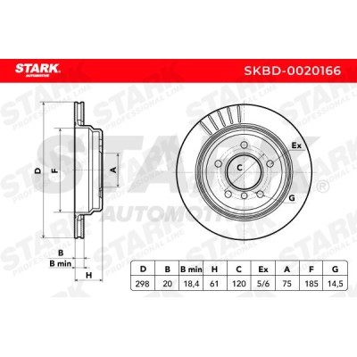 Tarcza hamulcowa Stark SKBD-0020166 SKBD-0020166 - foto 6