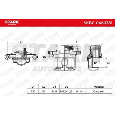 Zacisk Hamulcowy Stark SKBC-0460381 SKBC-0460381 - foto 6