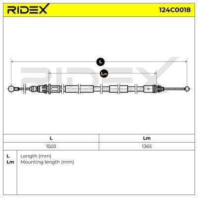 Linka Hamulca Ręcznego RIDEX 124C0018 124C0018 - foto 6