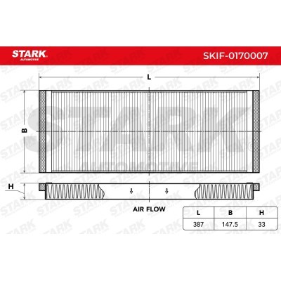 Filtr Kabinowy Stark SKIF-0170007 SKIF-0170007 - foto 5