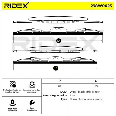 Pióro Wycieraczki RIDEX 298W0023 298W0023 - foto 12