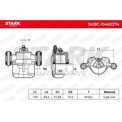 Zacisk Hamulcowy Stark SKBC-0460374 SKBC-0460374 - foto 5
