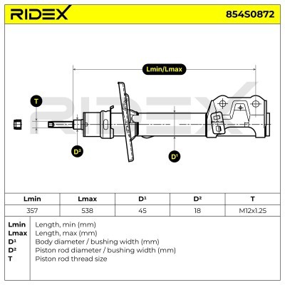 Amortyzator RIDEX 854S0872 854S0872 - foto 7