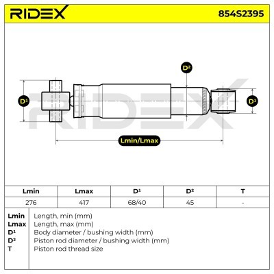 Amortyzator RIDEX 854S2395 854S2395 - foto 7