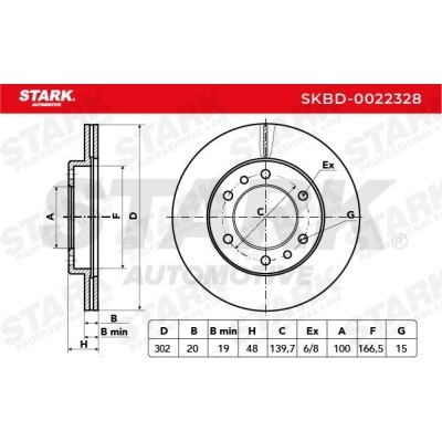 Tarcza hamulcowa Stark SKBD-0022328 SKBD-0022328 - foto 5