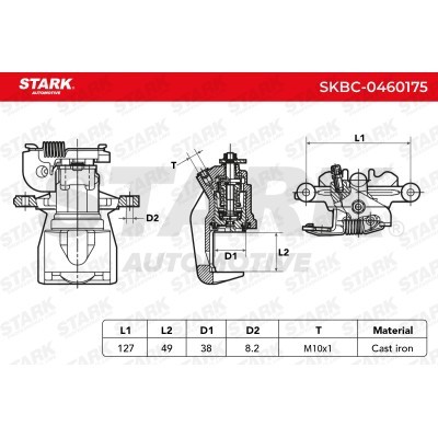 Zacisk Hamulcowy Stark SKBC-0460175 SKBC-0460175 - foto 4
