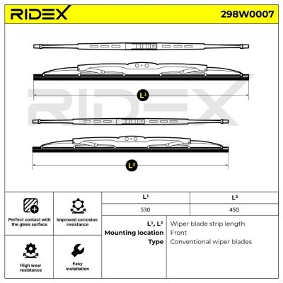 Pióro Wycieraczki RIDEX 298W0007 298W0007 - foto 5